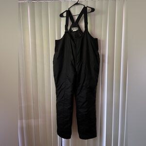 NWT MENS BLACK SKIER CLASSIC SNOW BIBS / PANTS - SIZE XL